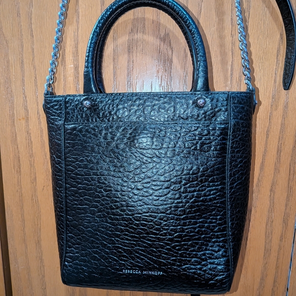 Rebecca Minkoff Black Textured Leather Tote - Picture 2 of 15